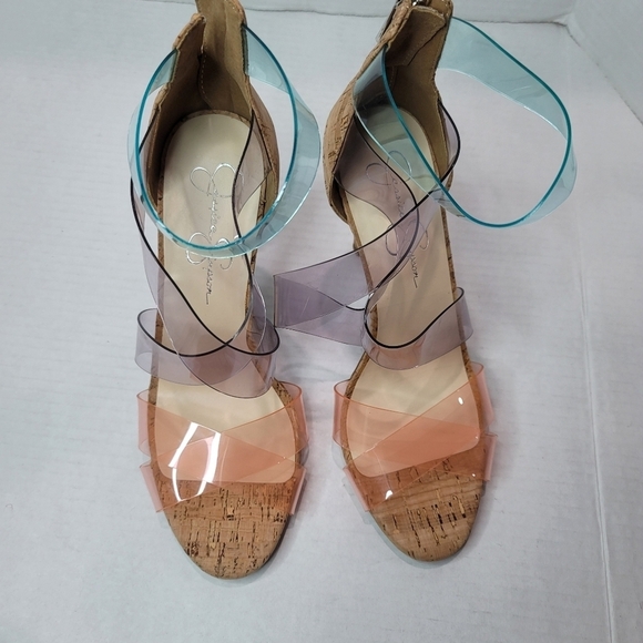 Jessica Simpson Jullry Multicolored Heels Size 8.5 M - Picture 3 of 12